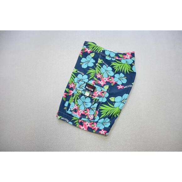 Hollister Board Shorts Swim Trunks Water Athletic Floral Mens Size Large - Picture 1 of 8